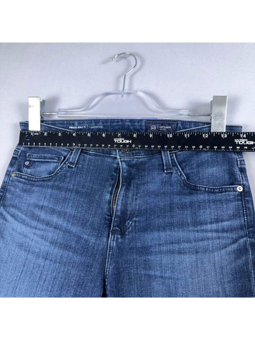 AG Adriano Goldschmied Prima Ankle Cigarette Jeans Size 27 Blue Dark Wash - Picture 9 of 13